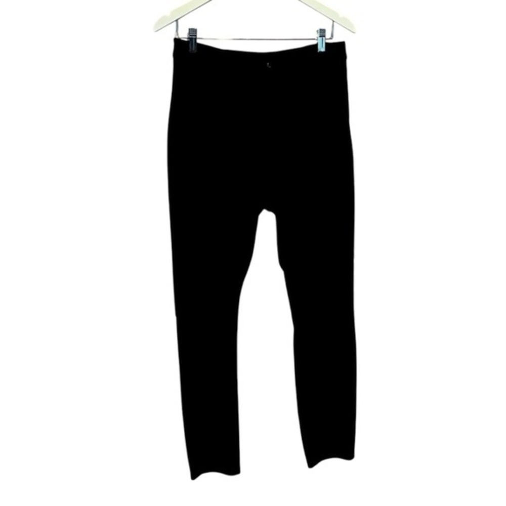 Soft Surroundings Urban Noir Leggings Womens M Faux Suede Pants Black Textured